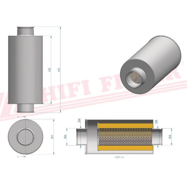 Filtre Hydraulique SH 61139 Hifi Filter référence fournisseur HIFSH61139